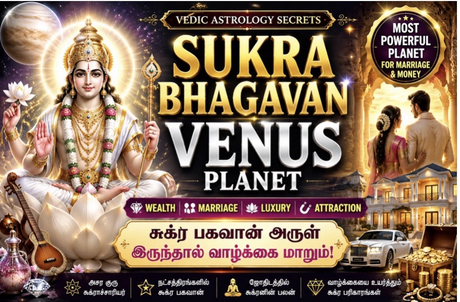 Sukra Bhagavan (Venus) – Wealth, Love, Luxury & Life Blessings in Vedic Astrology
