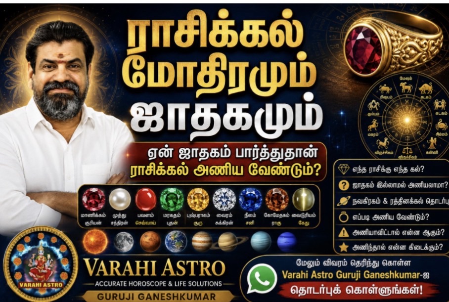 ராசிக்கல்&nbsp;மோதிரம் அணியலாமா?&nbsp;ஏன் ஜாதகம் பார்த்து மட்டுமே அணிய வேண்டும்?